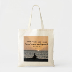 Tote Bag 🛍️Sac en toile inspirant Psaume 133 du christiani