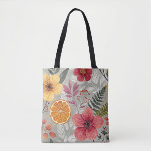 Tote Bag “Sac réutilisable floral contemporain”