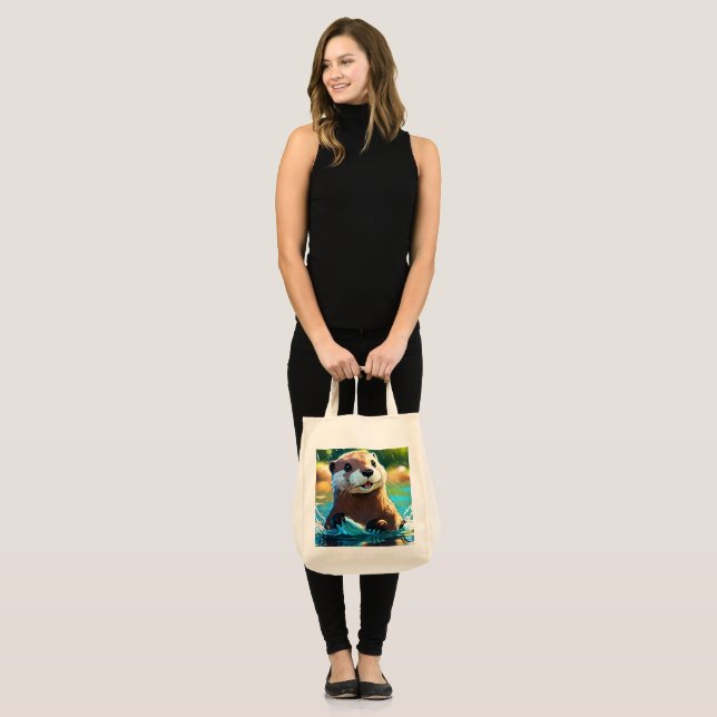 Tote Bag #SacFourreToutOursDeLaNature (Devant (modèle))