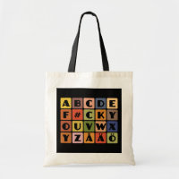 Sacoche Naughty Alphabets - choisir style et coule