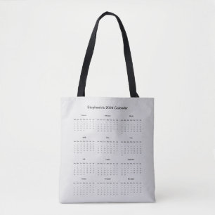 Tote Bag Sacoche personnalisable avec calendrier 2024