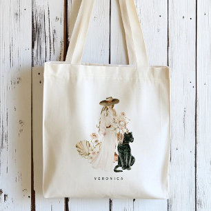 Tote Bag Safari sauvage Léopard Bohème Dame Personnalisé