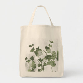 Tote Bag Sage Olive Green Painterly Botanical Minimalist