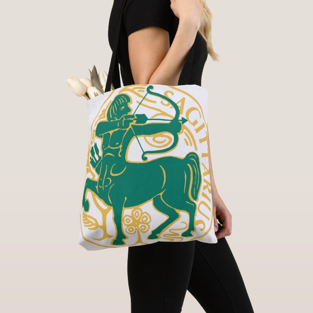 Tote Bag Sagittaire Signe du Zodiaque sur un (De près)