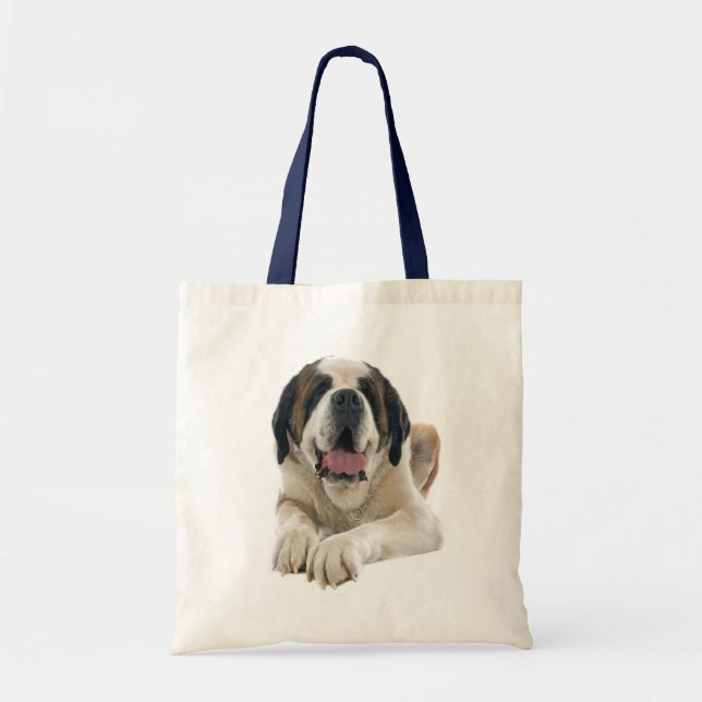 Tote Bag Saint Bernard Puppy Canine Love (Devant)