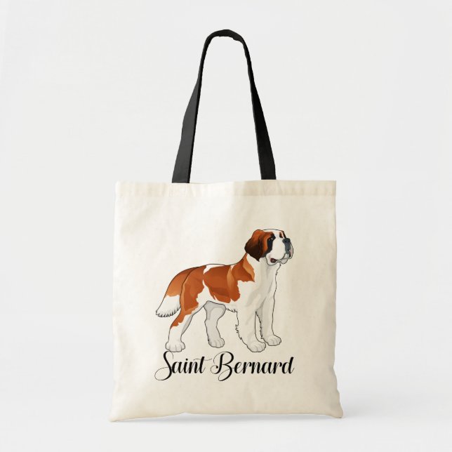 Tote Bag Saint Bernard Puppy Dog - Love St Bernard (Devant)