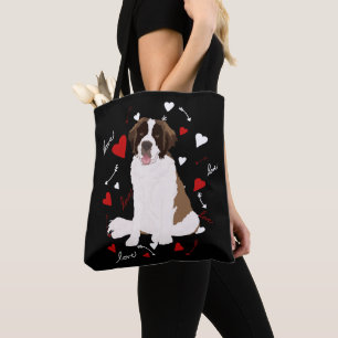 Tote Bag Saint Bernard Valentines