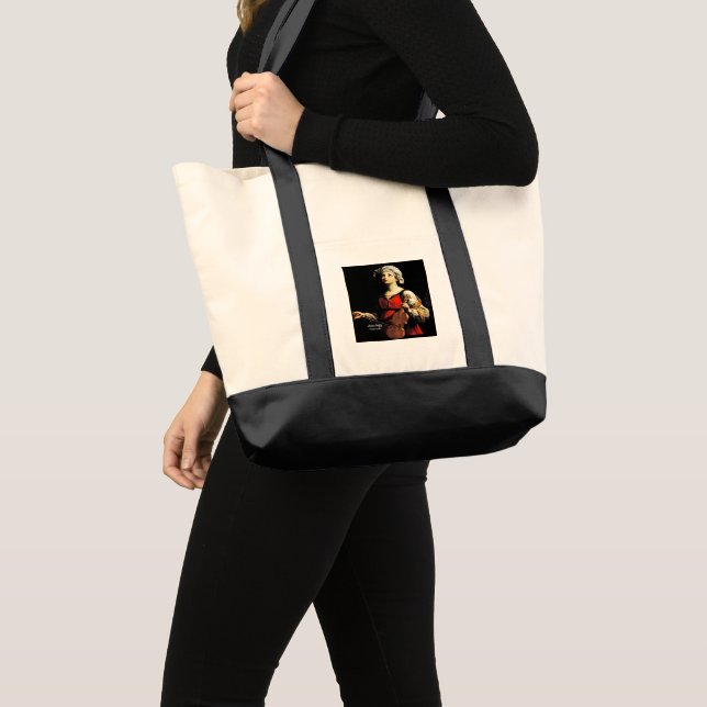 Tote Bag Saint Cecilia Patroness de la musique (Devant (produit))