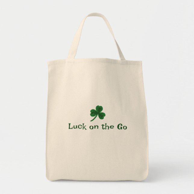 Tote Bag Saint Patrick's Day, Drôle Texte sur le Go (Devant)
