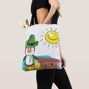 Tote Bag Saint Patrick's Day Penguin Tasche
