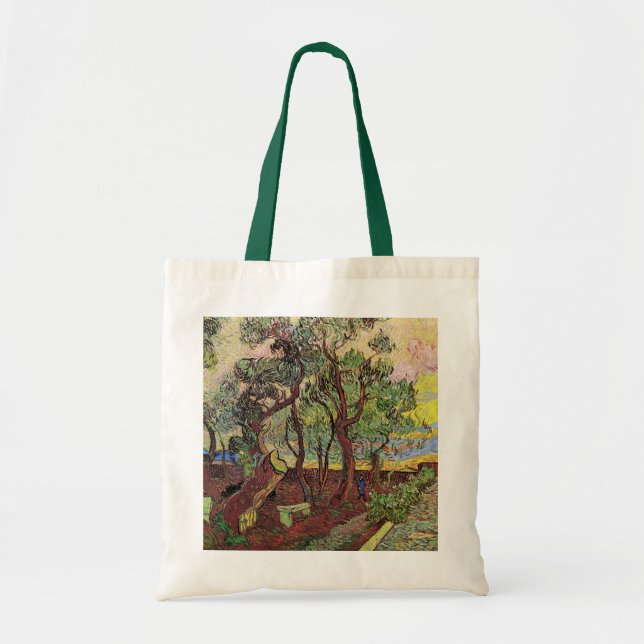 Tote Bag Saint Paul Hospital et Garden par Vincent van Gogh (Devant)