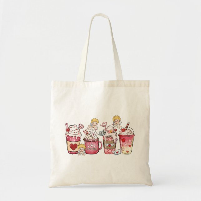 Tote Bag Saint Valentin Café Love Fuel (Devant)