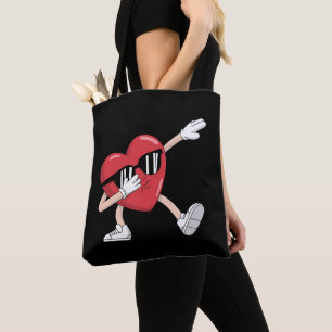 Tote Bag Saint-Valentin Drôles Filles Garçons Dabbing Cœur