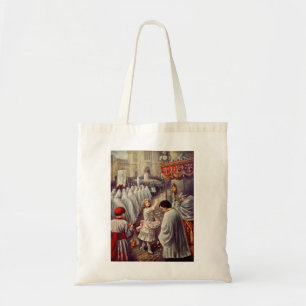 Tote Bag Sainte Thérèse jette des fleurs au Saint Sacrement