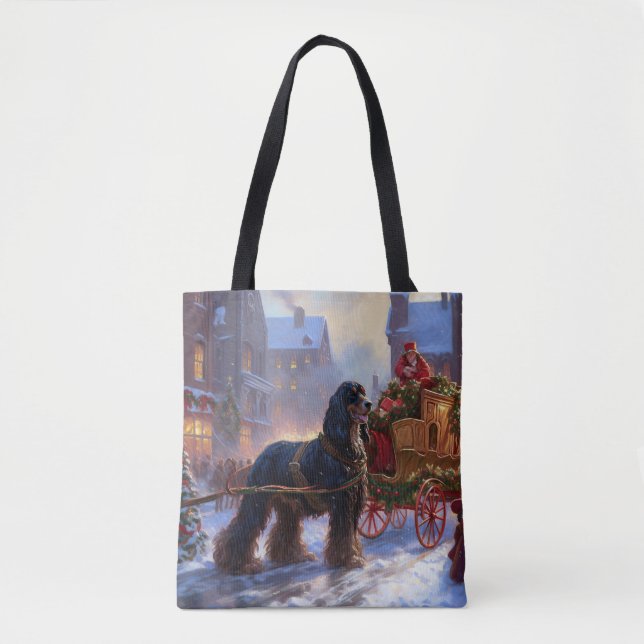 Tote Bag Saison de Noël Cocker Spaniel (Devant)