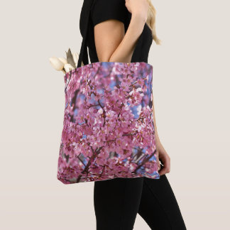 Tote Bag Sakura Pink Cherry Blossom Sky