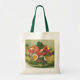 Tote Bag Salade Mesclun de légumes verts mélangés biologiqu