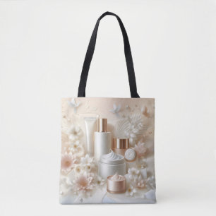 Tote Bag Salon de beauté cosmétique Elegant Floral Beauty