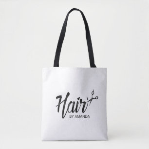 Tote Bag Salon de coiffure élégant de manuscrit de coiffeur