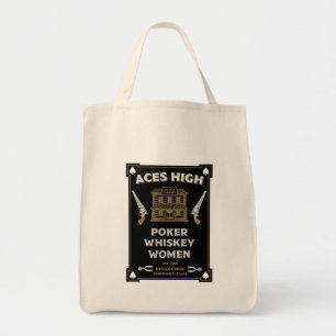 Tote Bag Saloon de la frontière américaine cow-boy
