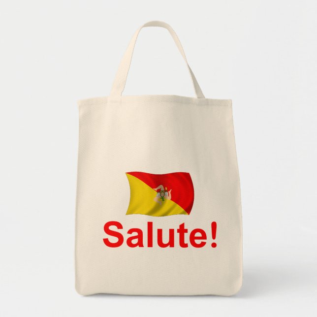 Tote Bag Salut de la Sicile ! (Devant)