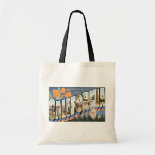 Tote Bag Salutations de la Californie, cru
