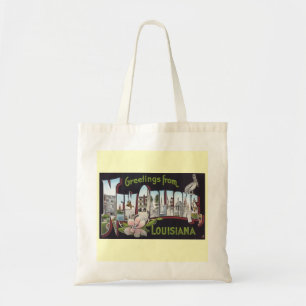 Tote Bag Salutations de la Nouvelle-Orléans, Louisiana Vint