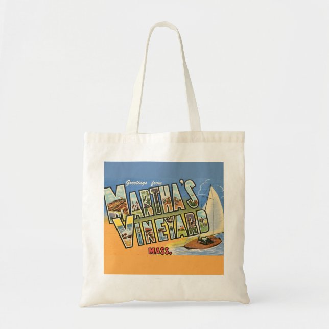 Tote Bag Salutations de Martha's Vineyard  (Devant)