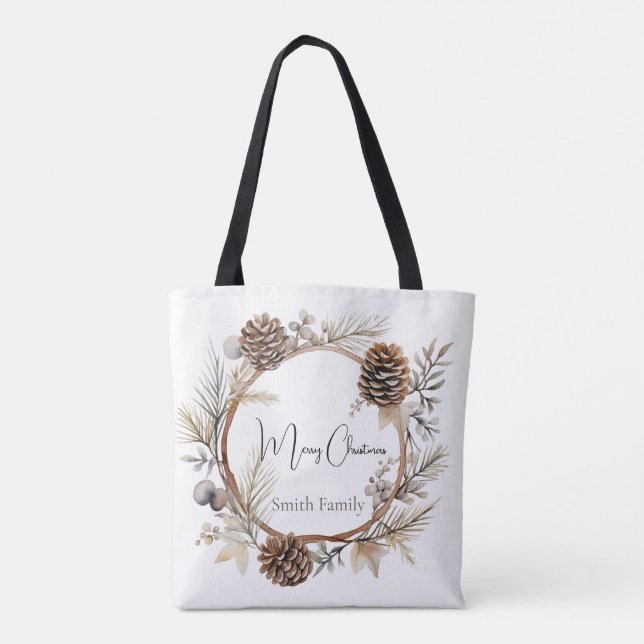 Tote Bag Salutations de Noël (Dos)