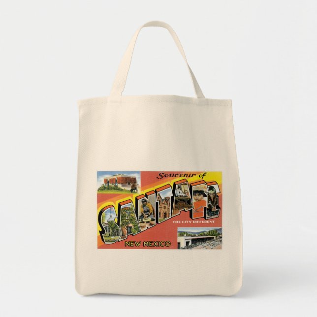 Tote Bag Salutations de Père Noël Fe Nouveau Mexique (Devant)