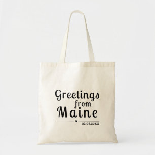 Tote Bag Salutations du Maine - Favoris de mariage personna