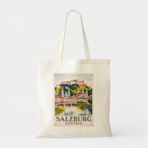 Tote Bag Salzbourg Autriche Voyage Peinture