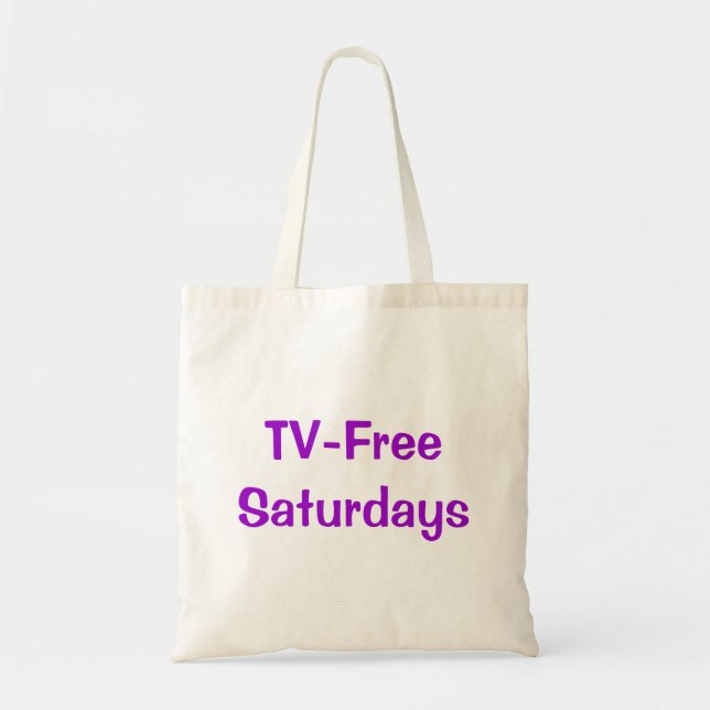 Tote Bag Samedi Sans TV (Devant)