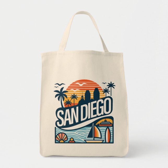 Tote Bag San Diego California (Devant)
