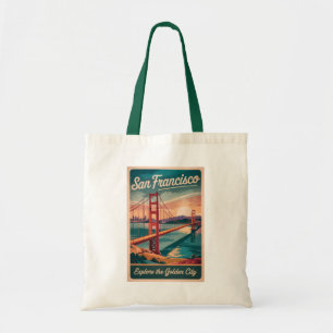 Tote Bag San Francisco California Golden Gate Bridge Travel