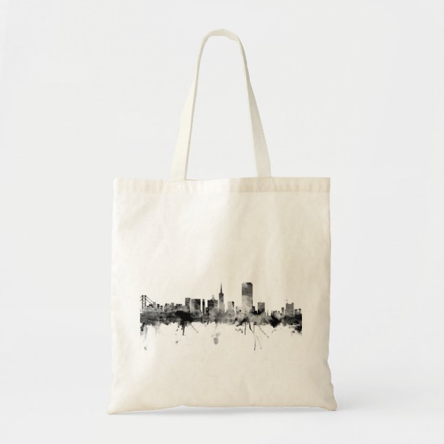 Tote Bag San Francisco California Skyline (Devant)