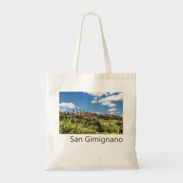 Tote Bag San Gimignano Toscane Italie Panorama Souvenir (Devant)