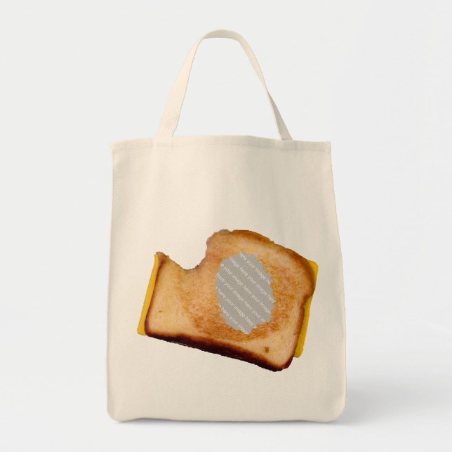Tote Bag Sandwich au fromage grillé sur mesure (Devant)