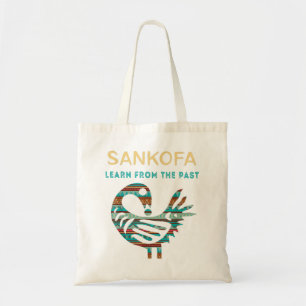Tote Bag Sankofa Apprenez De L'Ancien Oiseau Africain Noir 