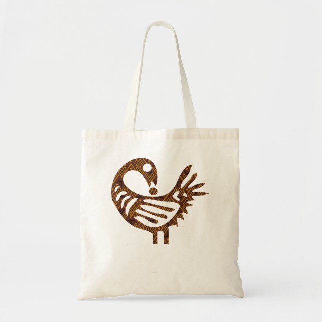 Tote Bag Sankofa Bird Simple Motif Afrocentré Adinkra Sy (Devant)