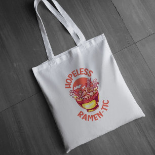 Tote Bag Sans espoir Ramen-tic - Drôle Amoureux des nouille