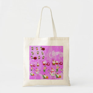 Tote Bag Santa Magical Pink New 