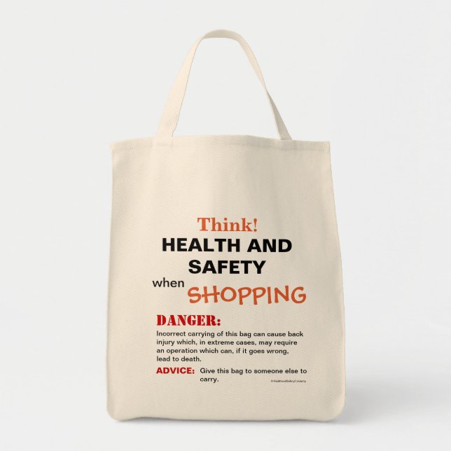 Tote Bag Santé et sécurité Symbole amusant Idée cadeau (Devant)