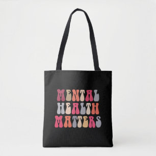 Tote Bag Santé mentale compte femme thérapeute autisme