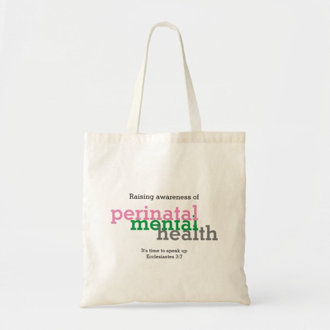 Tote Bag SANTÉ MENTALE PÉNINATALE Sensibilisation Customisé (Devant)