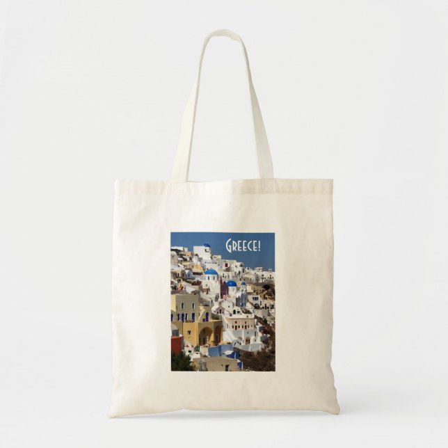 Tote Bag Santorini, Grèce (Devant)