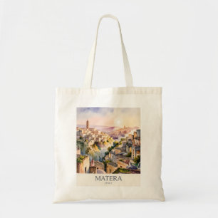 Tote Bag Sassi di Matera Voyage Italie Ville de Grotte Aqua