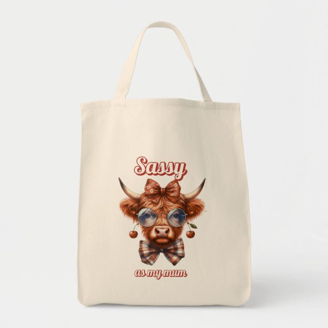 Tote Bag Sassy comme ma mère Fourre-tout Grocery Bag double (Devant)