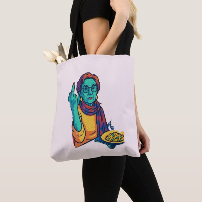 Tote Bag Sassy Denim Tote/Louise says it all (De près)