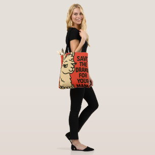 Tote Bag Sassy Llama Attitude - Excentrique animal de ferme